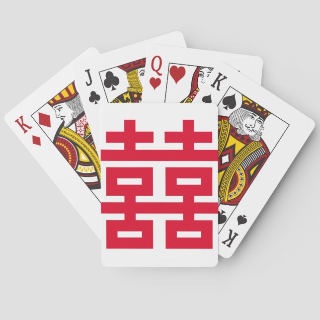 Double Happiness Poker Cards (Back)