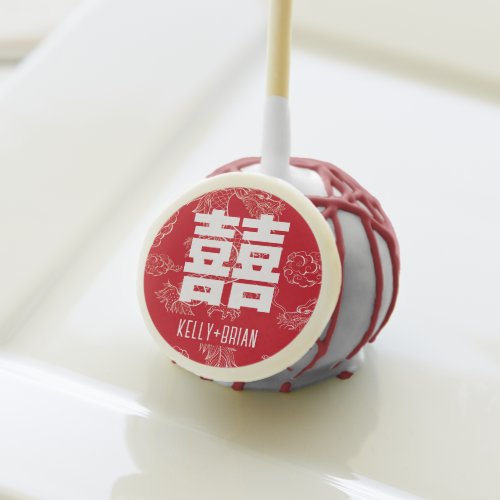 Double Happiness  Red Dragon  Cake Pops