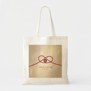 Double Hiness Bags Zazzle Double Hiness Red Knot Chinese Wedding Tote Bag