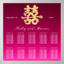 Double Happiness | Wedding Seating Plan