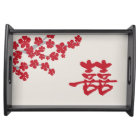 Double Happiness Wedding Serving Tray