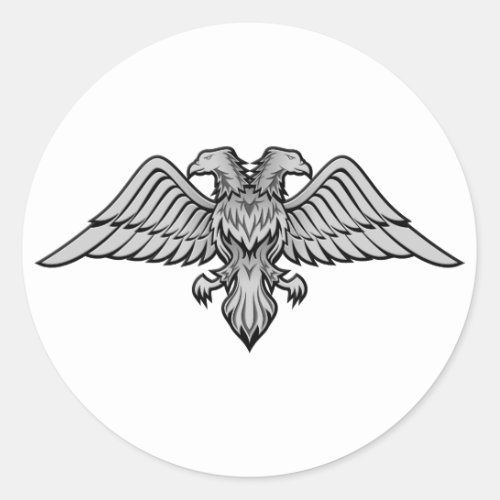 Double headed eagle classic round sticker