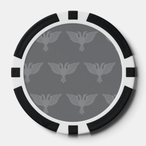 Double Headed Eagle Greys Poker Chips