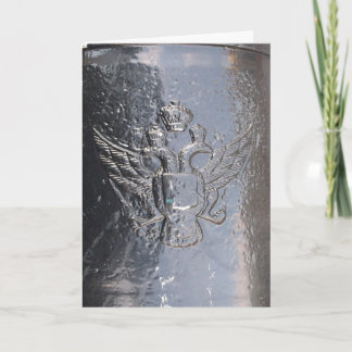 Double-Headed Eagle on Cannon Card