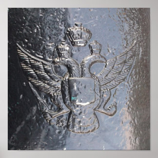 Double-Headed Eagle on Cannon Poster