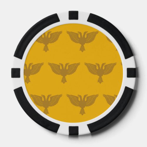 Double Headed Eagle Yellows Poker Chips