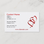 Double Heart Business Card