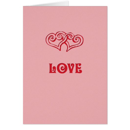Double Heart Love Cards (Front)