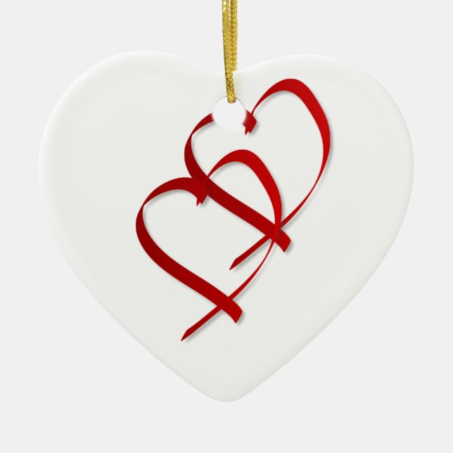 Double Heart Ornament (Front)