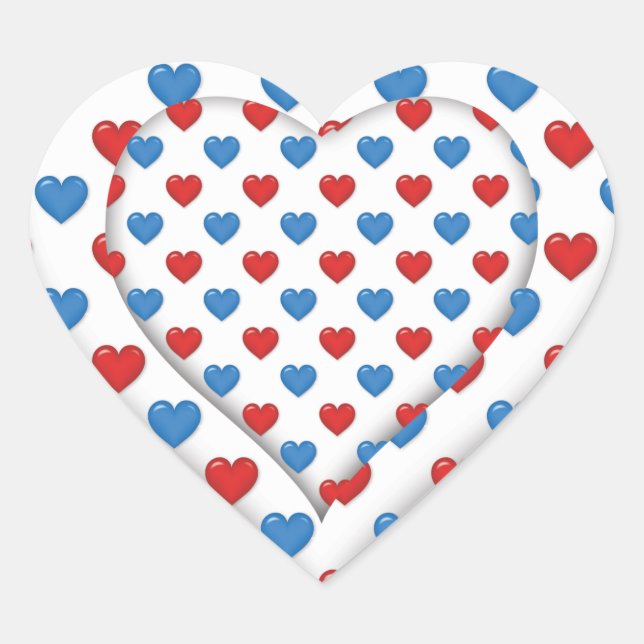 Double heart Sticker (Front)