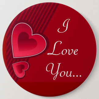 Double Hearts I Love You Button