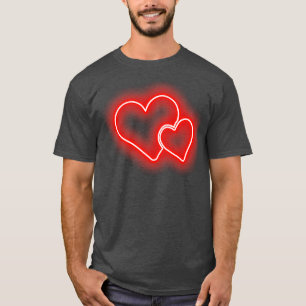 Double Hearts Valentines Day Love Romc T-Shirt