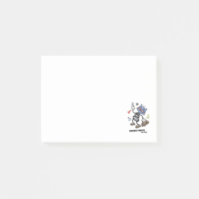 Double Helix the Cat Post-it Notes (Front)