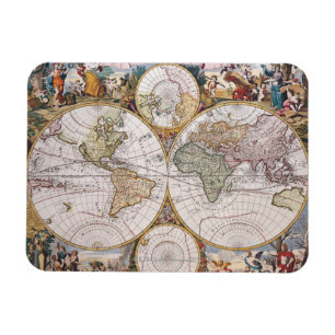 Double Hemisphere Polar Map Magnet