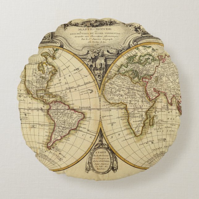 Double Hemisphere Round Pillow (Front)