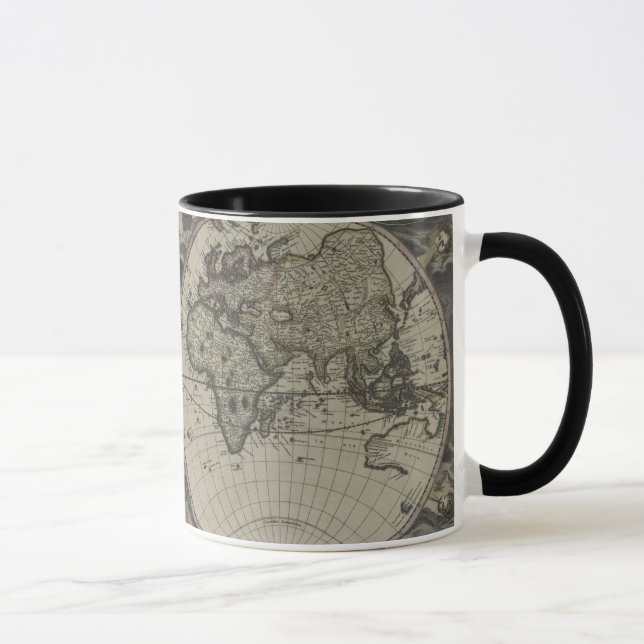 Double Hemisphere World Map | 1672 Mug (Right)