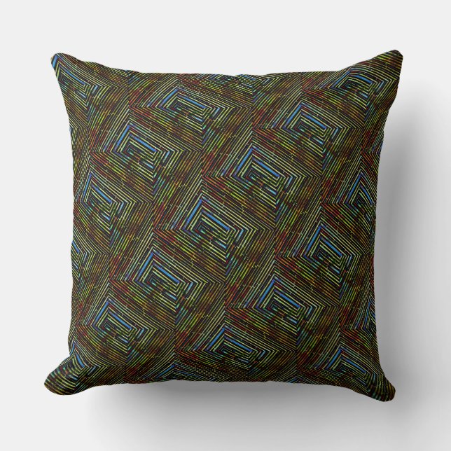 Double Herringbone Throw Pillow (Front)