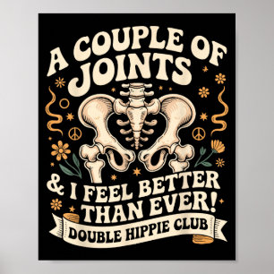 Double Hipe Club Shirt New Hip Replacement  Poster