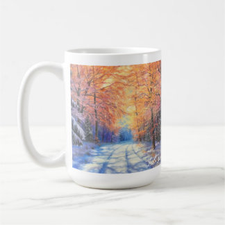 Double Image Magical Snow Scene 15 oz mug