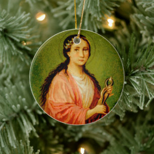 Double Image St. Apollonia (BLA 001) Ceramic Ceramic Ornament