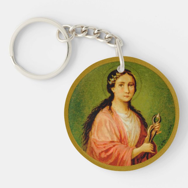 Double Image St. Apollonia (BLA 001) Keychain (Front)