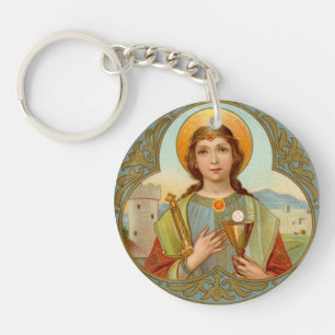 Double Image St. Barbara (BK 001) Keychain