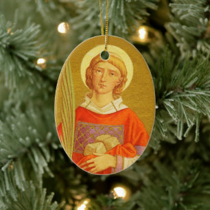 Double Image St. Stephen the ProtoMartyr (PM 08) Ceramic Ornament