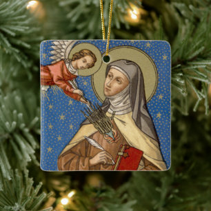 Double Image St. Teresa of Avila (SAU 28) Ceramic Ornament