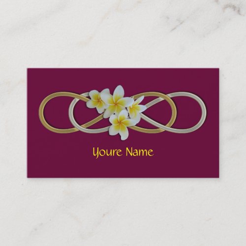 Double Infinity BiColor Frangipani Business Card