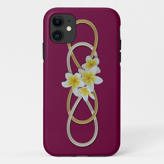 Double Infinity BiColor Frangipani Case-Mate iPhone Case (Back)
