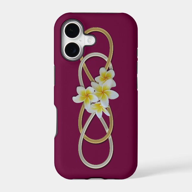 Double Infinity BiColor Frangipani Iphone Case (Back)