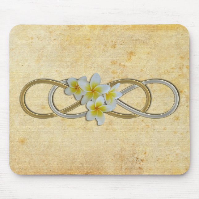 Double Infinity BiColor Frangipani Mouse Pad (Front)