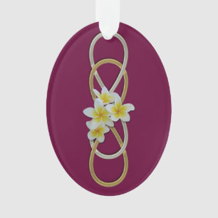 Double Infinity BiColor Frangipani Ornament