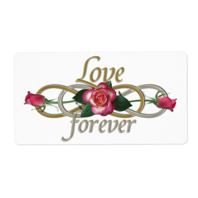 Double Infinity - Roses Love forever Label (Front)