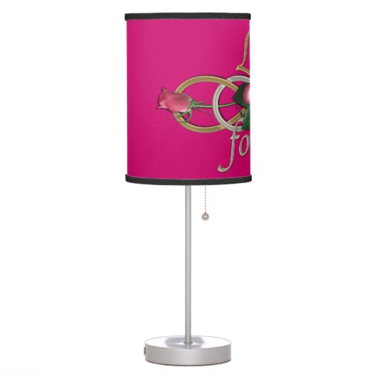 Double Infinity - Roses Love forever Table Lamp (Left)