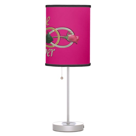 Double Infinity - Roses Love forever Table Lamp (Right)