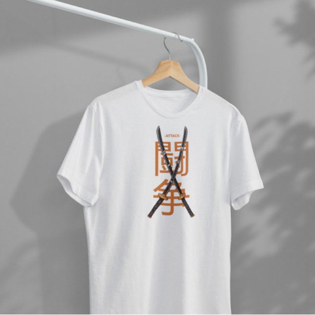 Double Japanese Swords T-Shirt (Creator Uploaded)