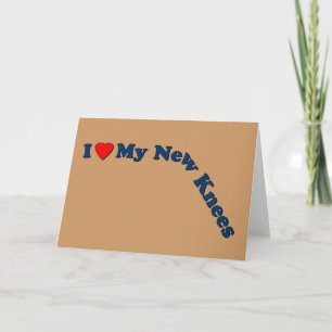 Double Knee Replacement Gifts   Get Well Card
