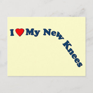 Double Knee Replacement Gifts   Get Well Postcard