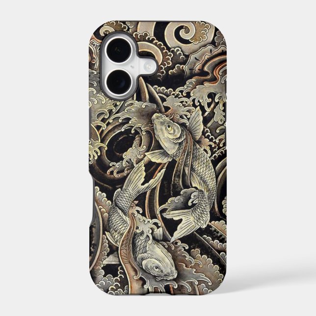 Double Koi Iphone Case (Back)