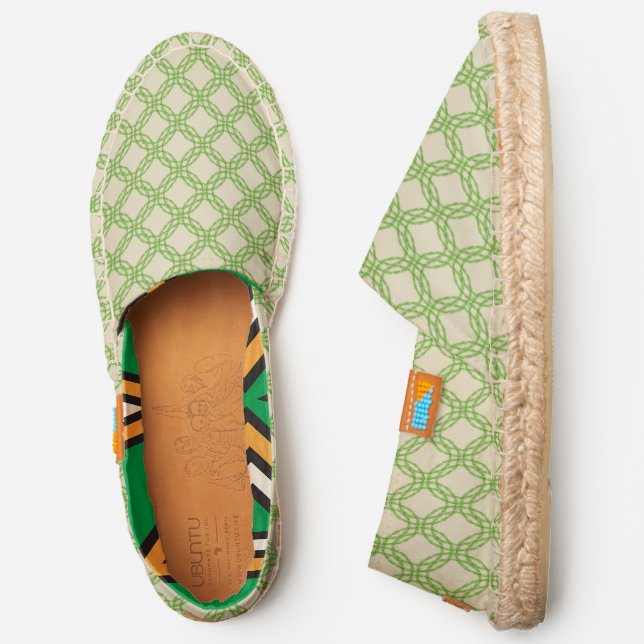 Double Leaf Circle by Kenneth Yoncich Espadrilles (Side)