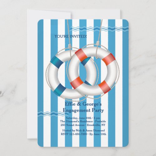 Double Life Preserver Invitation