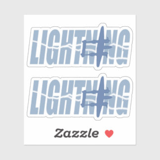 Double Lightning Sticker