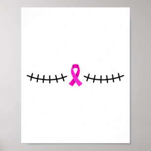 Double Mastectomy Scar Breast Cancer Survivor Poster