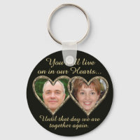 Double Memorial Add Photos Keepsake Keychain