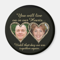 Double Memorial Add Photos Keepsake  Magnet