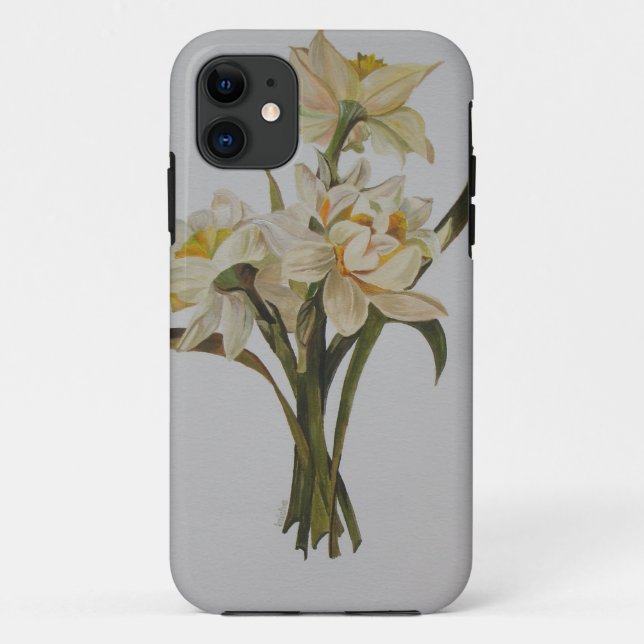 Double Narcissi Bouquet Floral Art Case-Mate iPhone Case (Back)