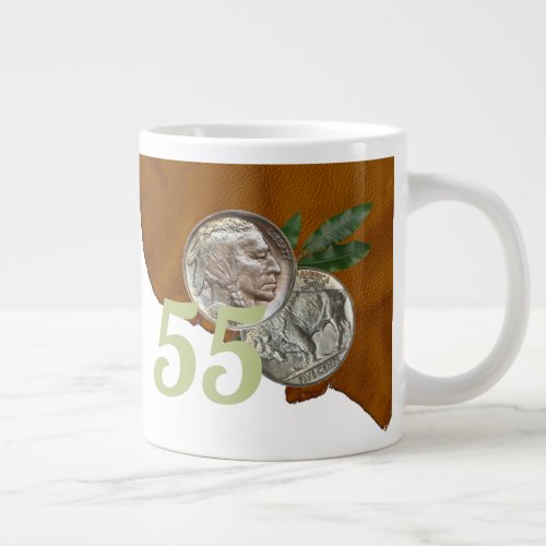 Double Nickel 55 Birthday Giant Coffee Mug