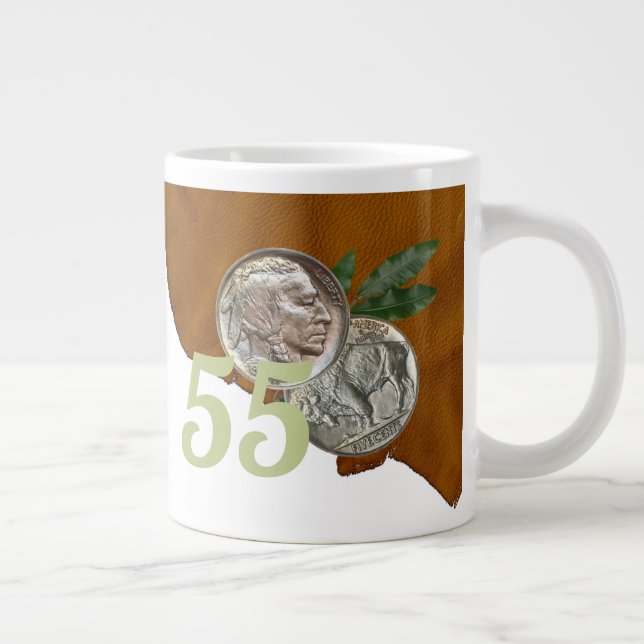 Double Nickel "55" Birthday Giant Coffee Mug (Right)