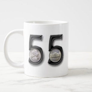 Double Nickel Fifty-five Birthday Giant Coffee Mug